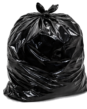 Saco de lixo preto de 100 litros