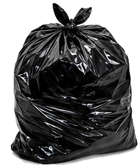 Saco de lixo preto de 20 litros
