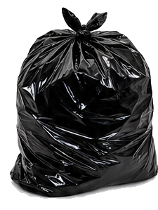 Saco de lixo preto de 40 litros